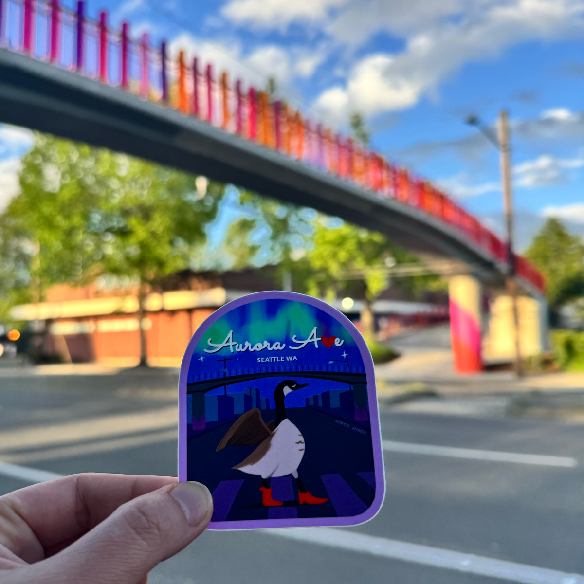 Aurora Ave Sticker