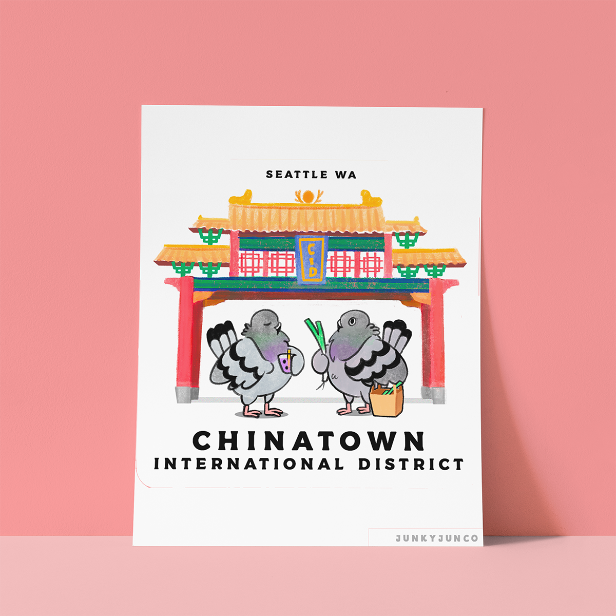 Chinatown-International District (Seattle) Art Print