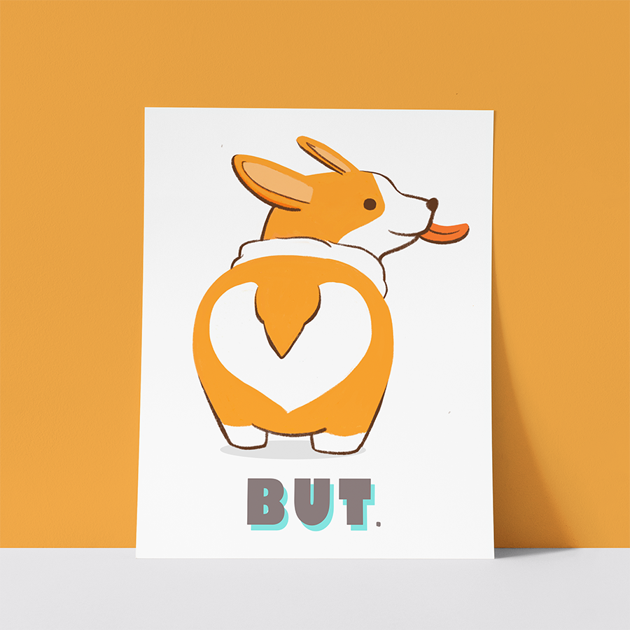 Corgi Art Print