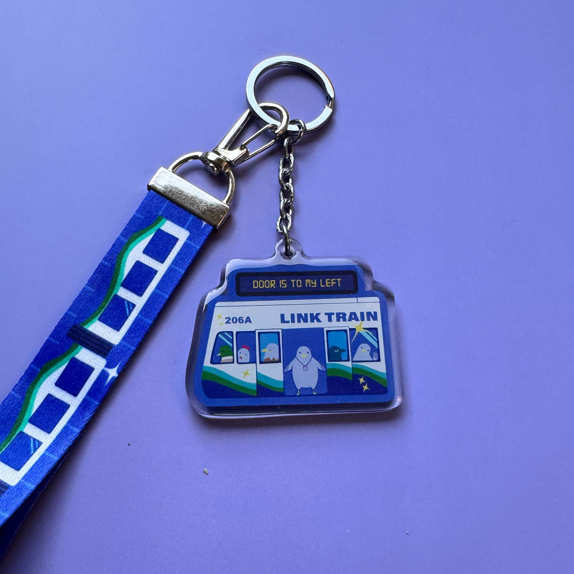 LINK Train Wristlet Keychain