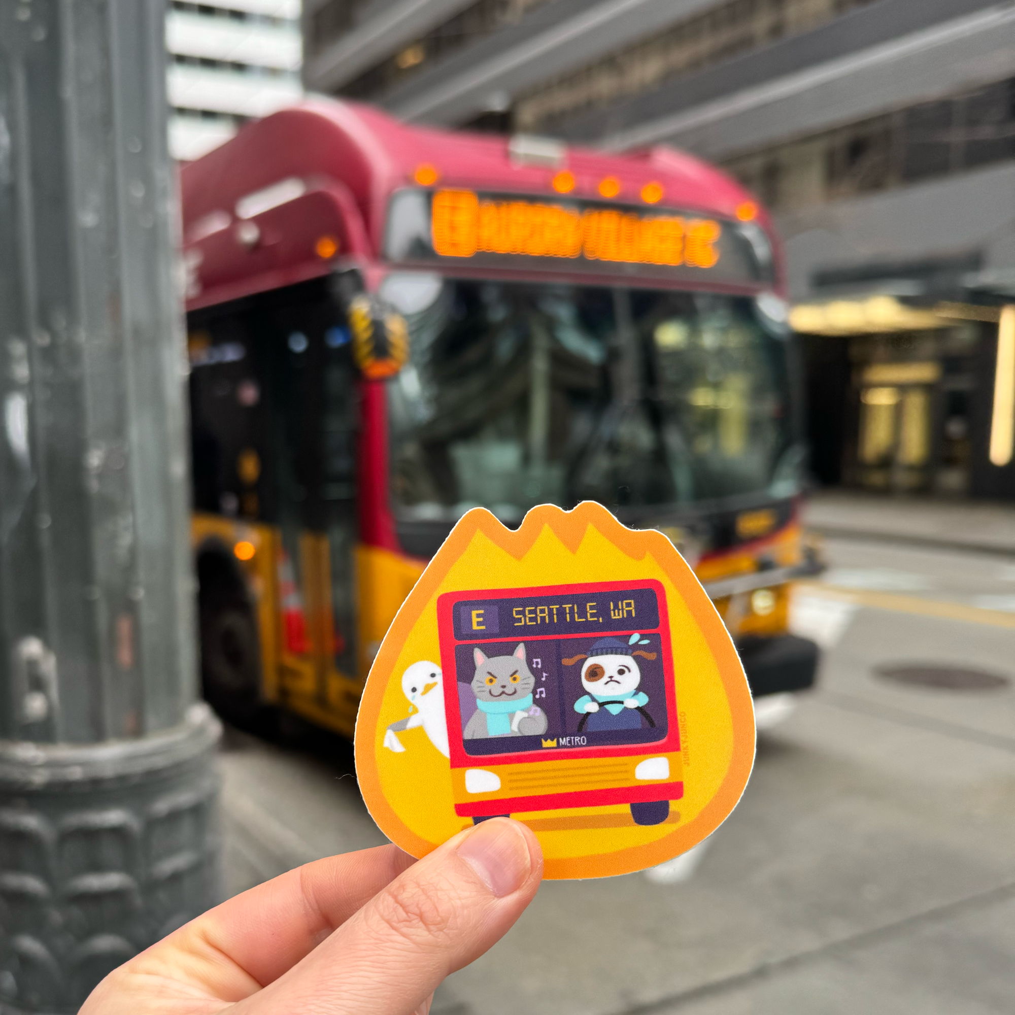 Seattle E Bus Line Sticker