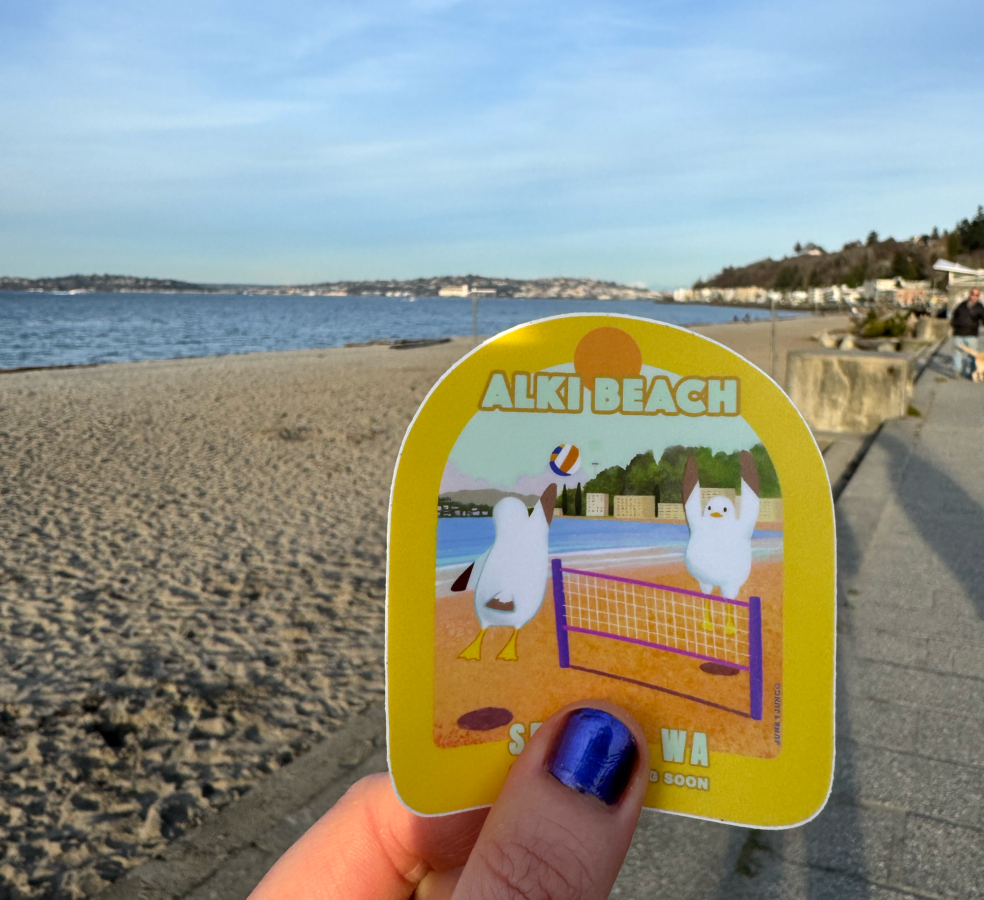 Alki Beach Sticker