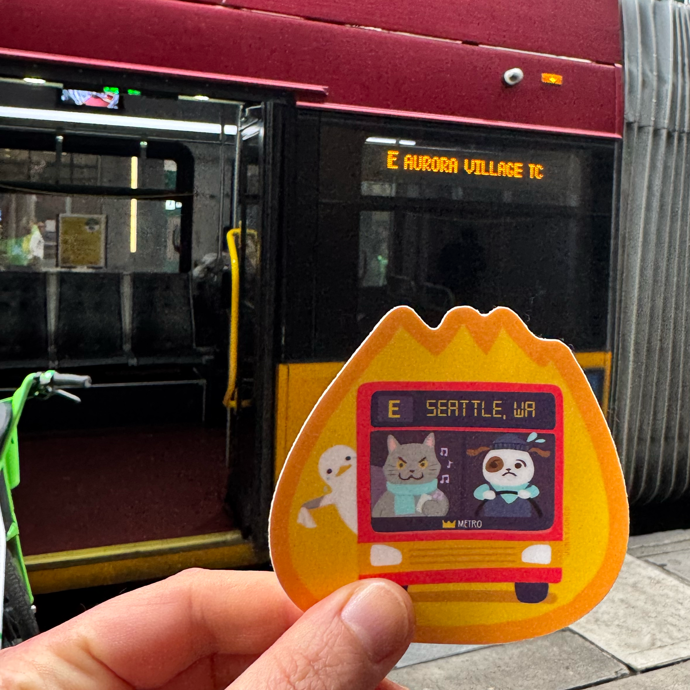 Seattle E Bus Line Sticker