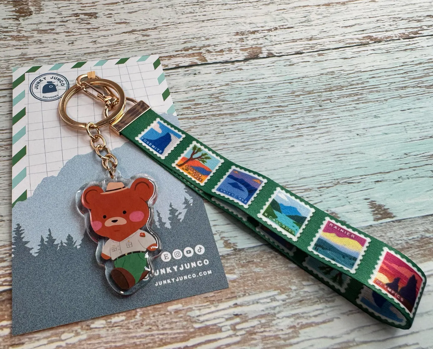 National Parks Wristlet Keychain