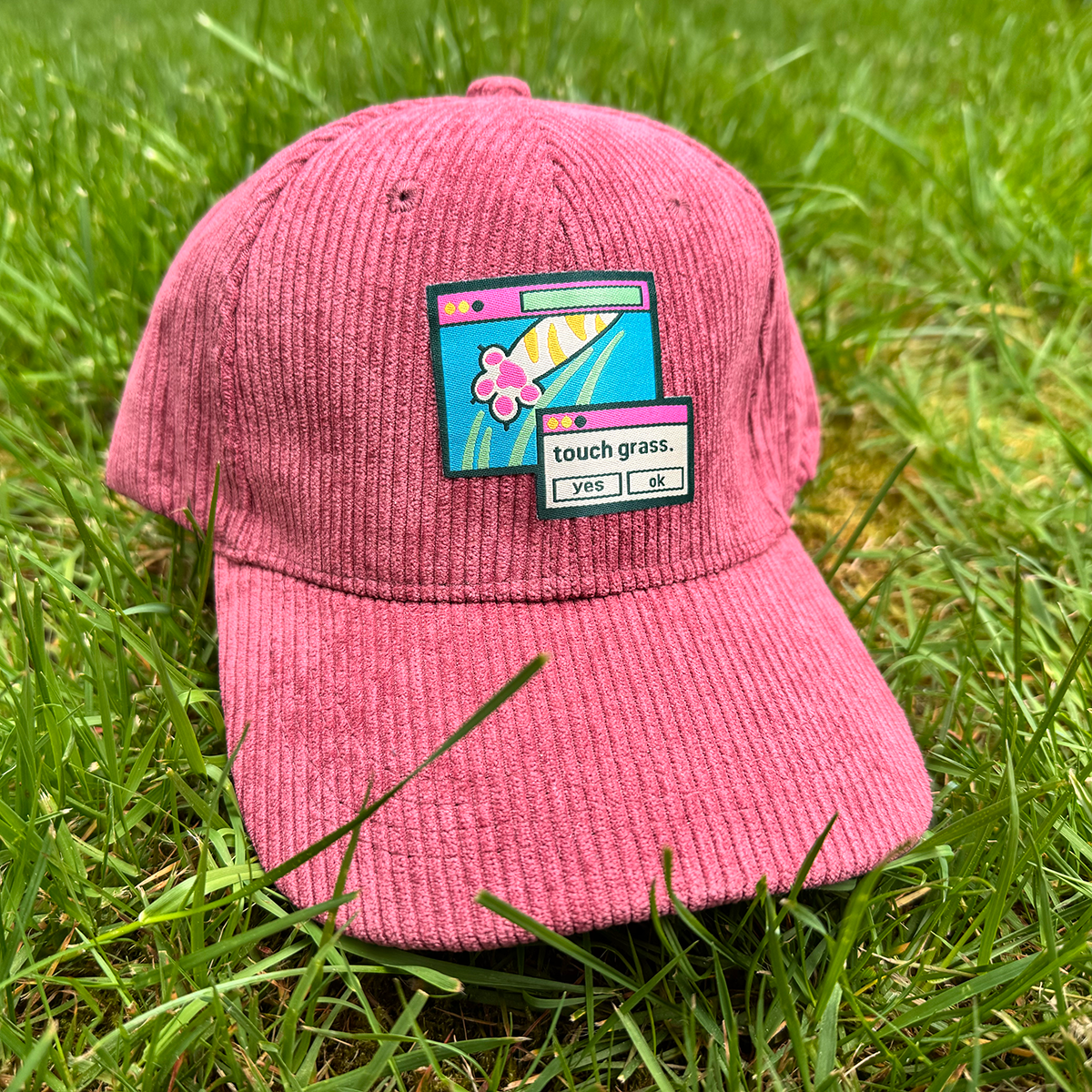 Touch Grass Corduroy Hat