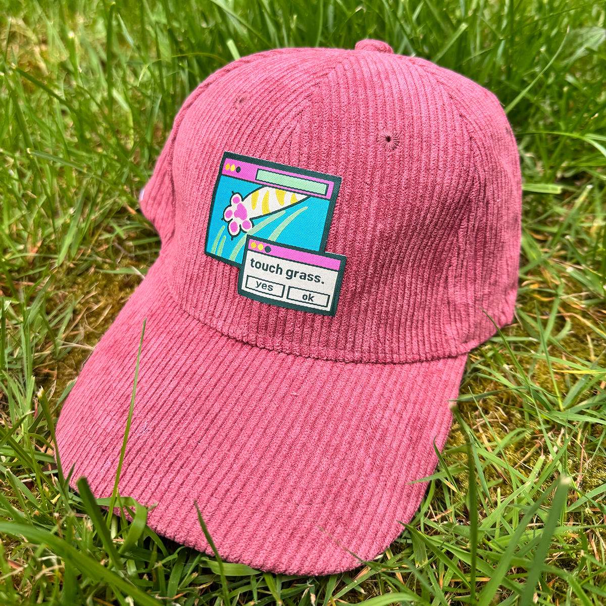 Touch Grass Corduroy Hat
