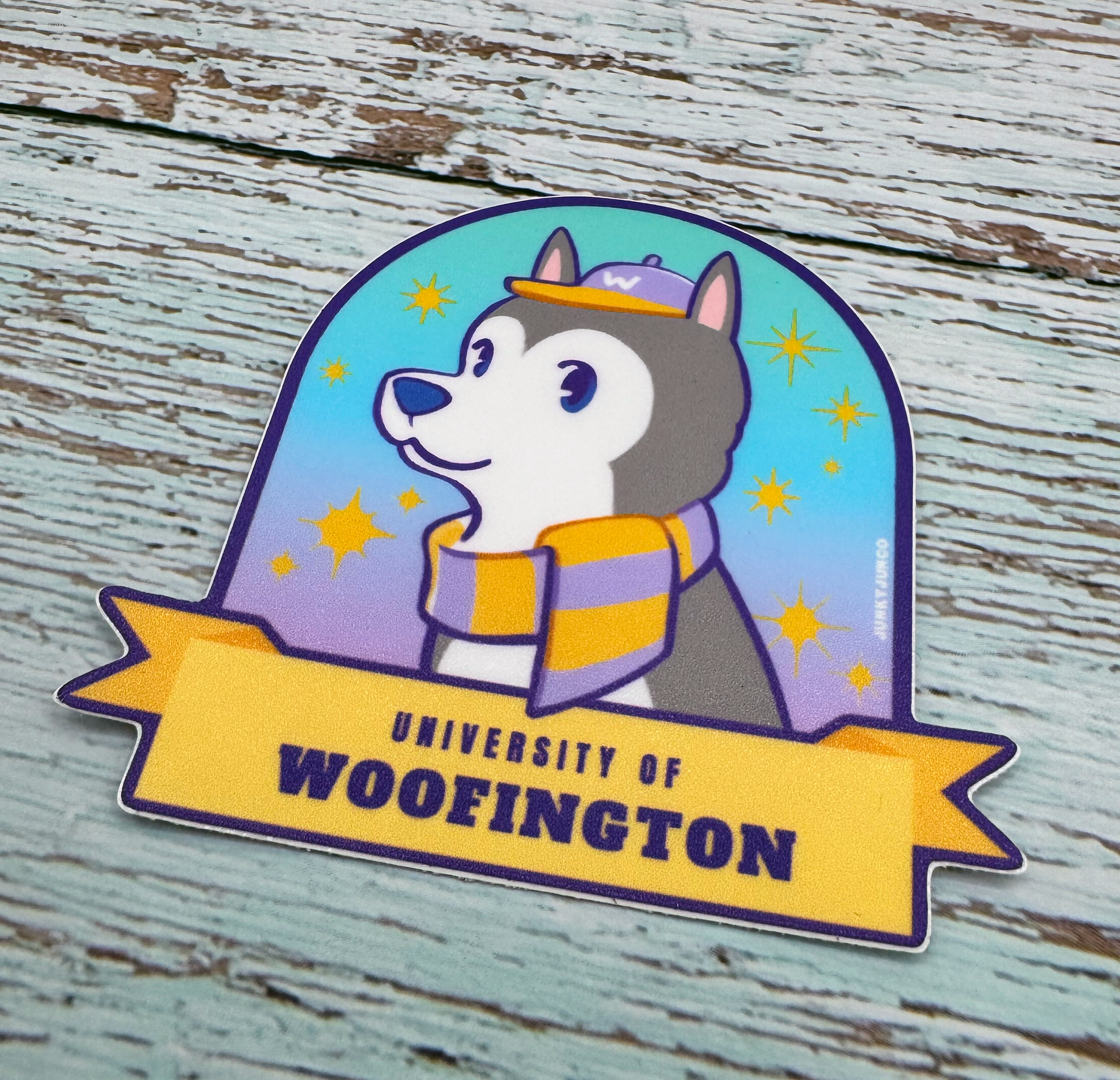University of Woofington Sticker