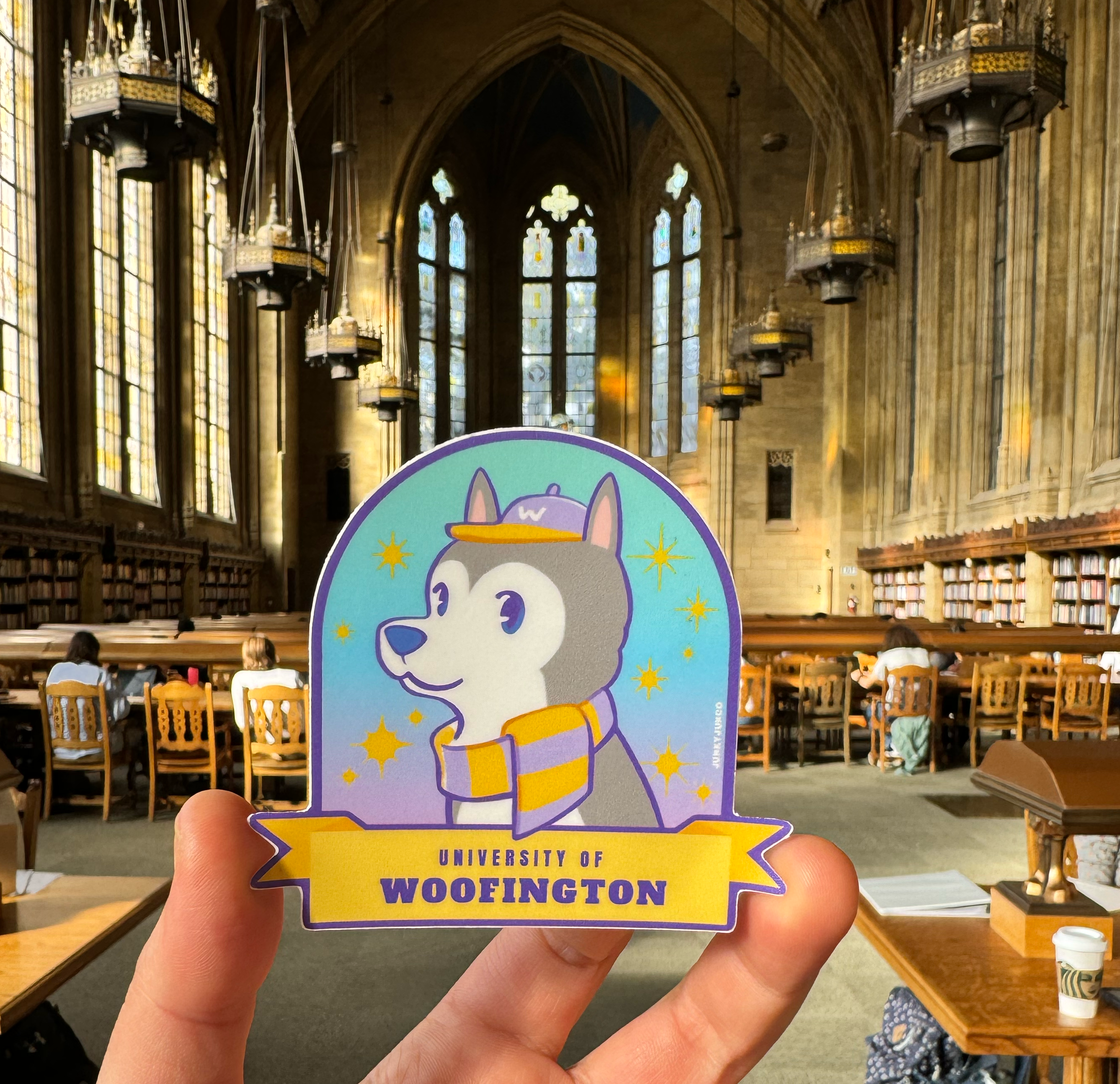 University of Woofington Sticker