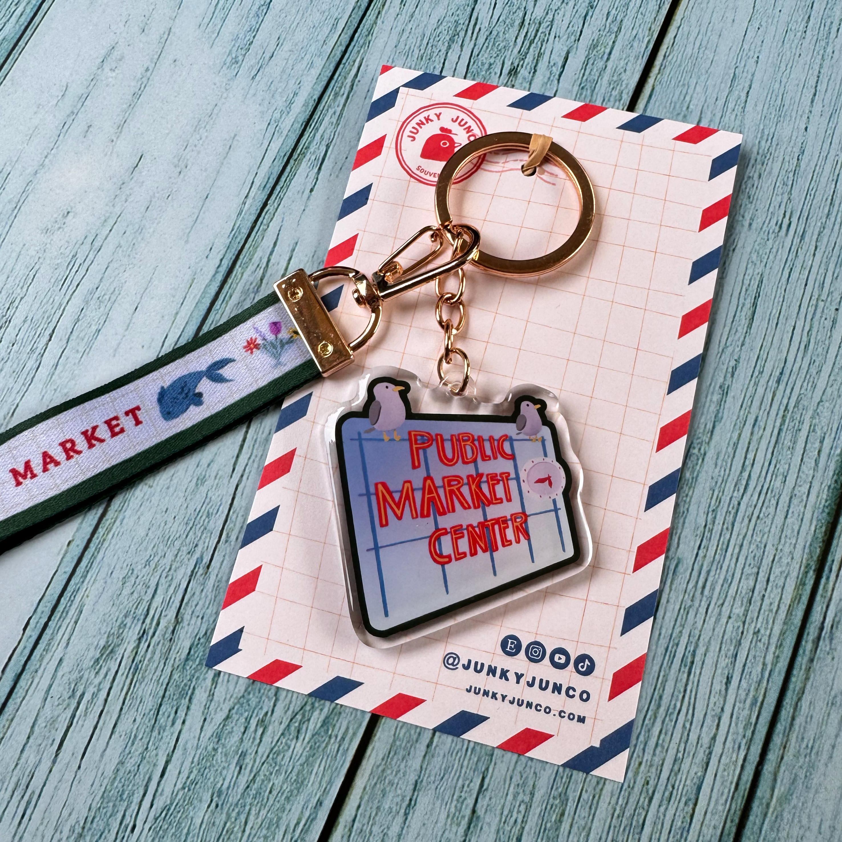 Pike Place Wristlet Keychain
