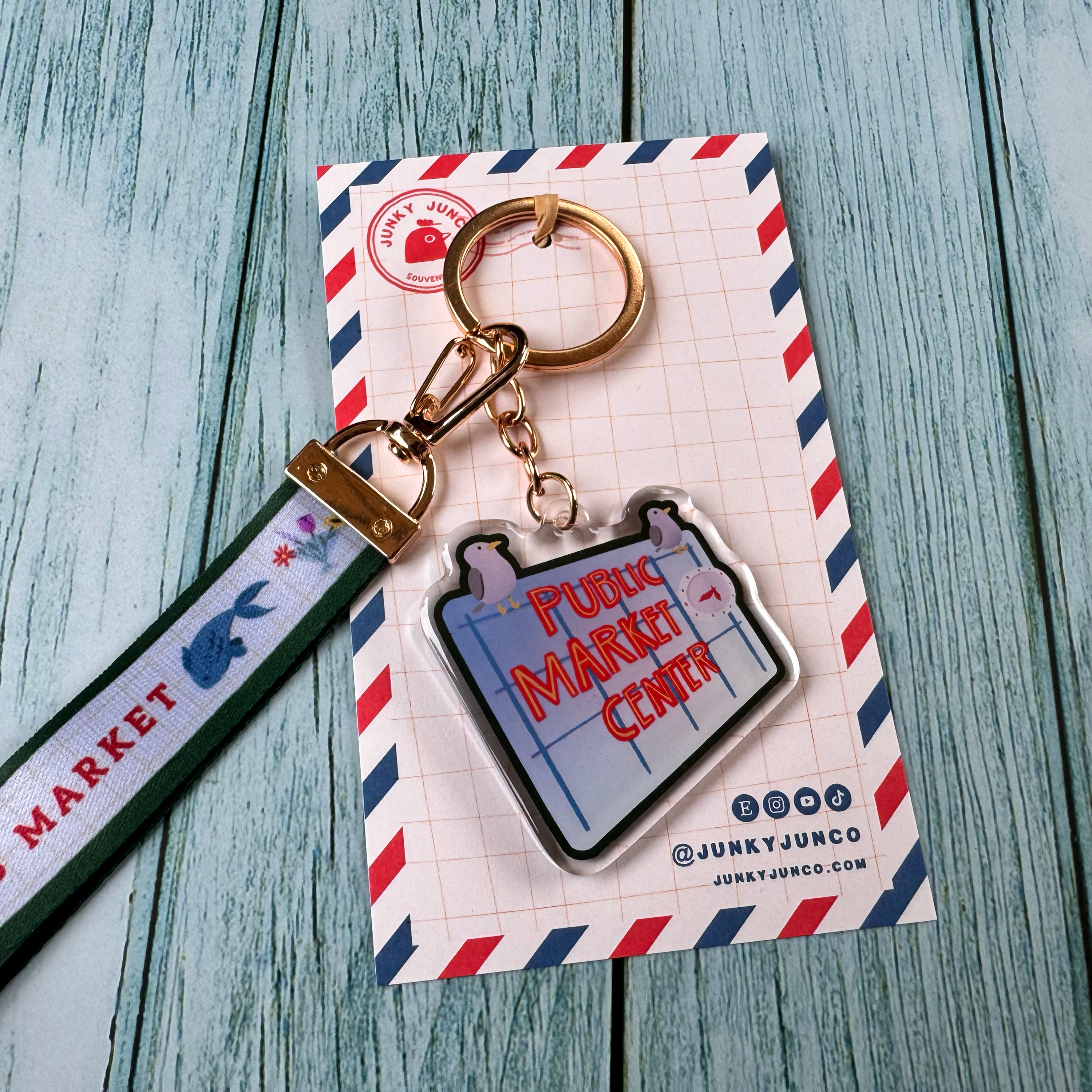 Pike Place Wristlet Keychain