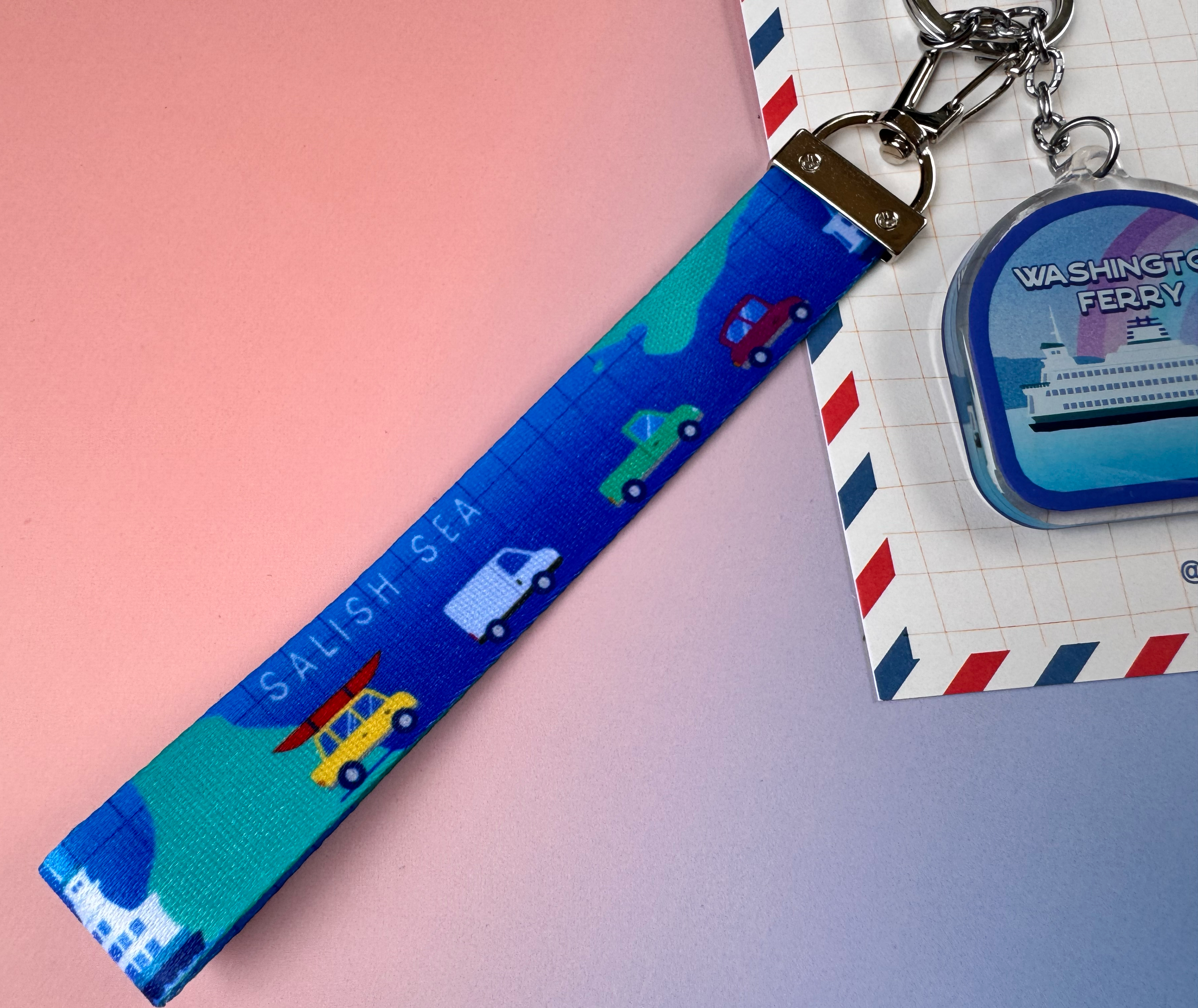 Washington Ferry Wristlet Keychain