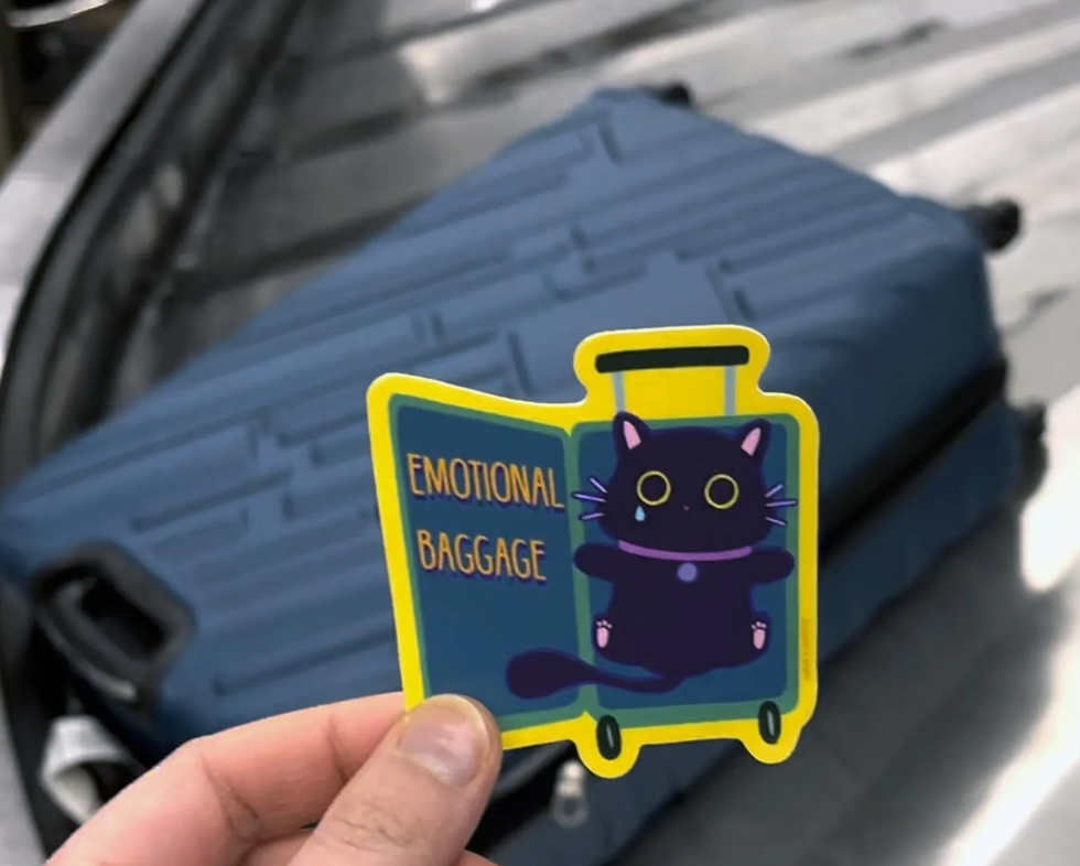 Emotional Baggage Sticker