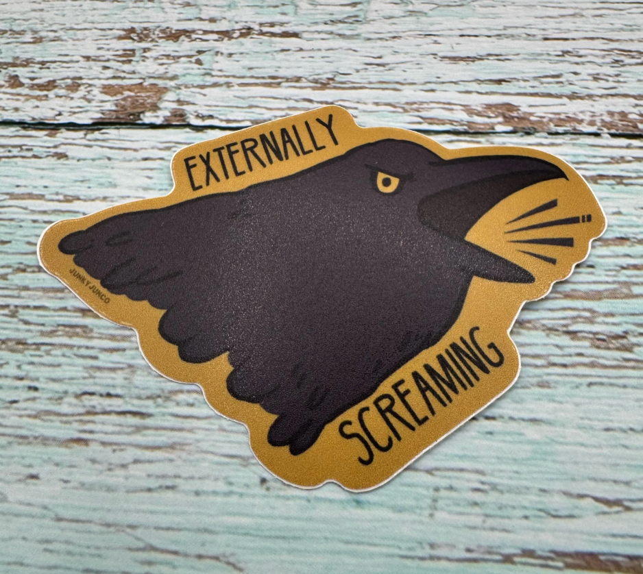 Externally Screaming Sticker