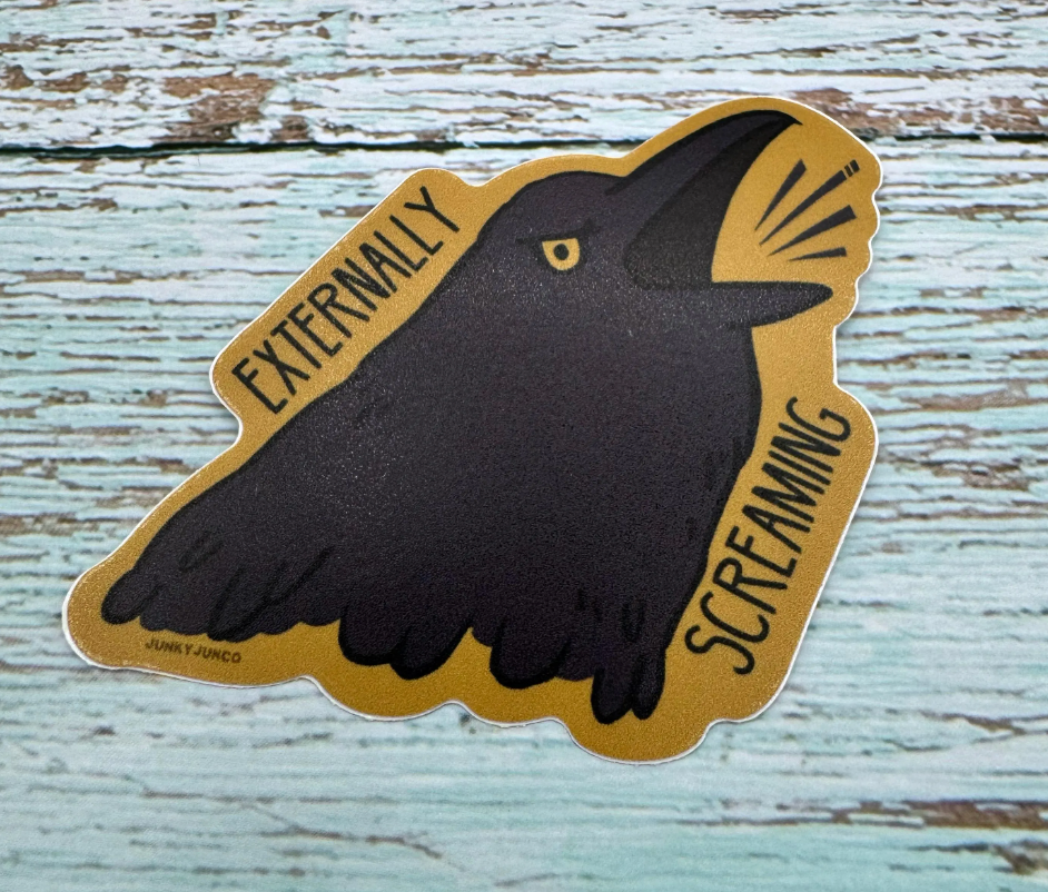 Externally Screaming Sticker