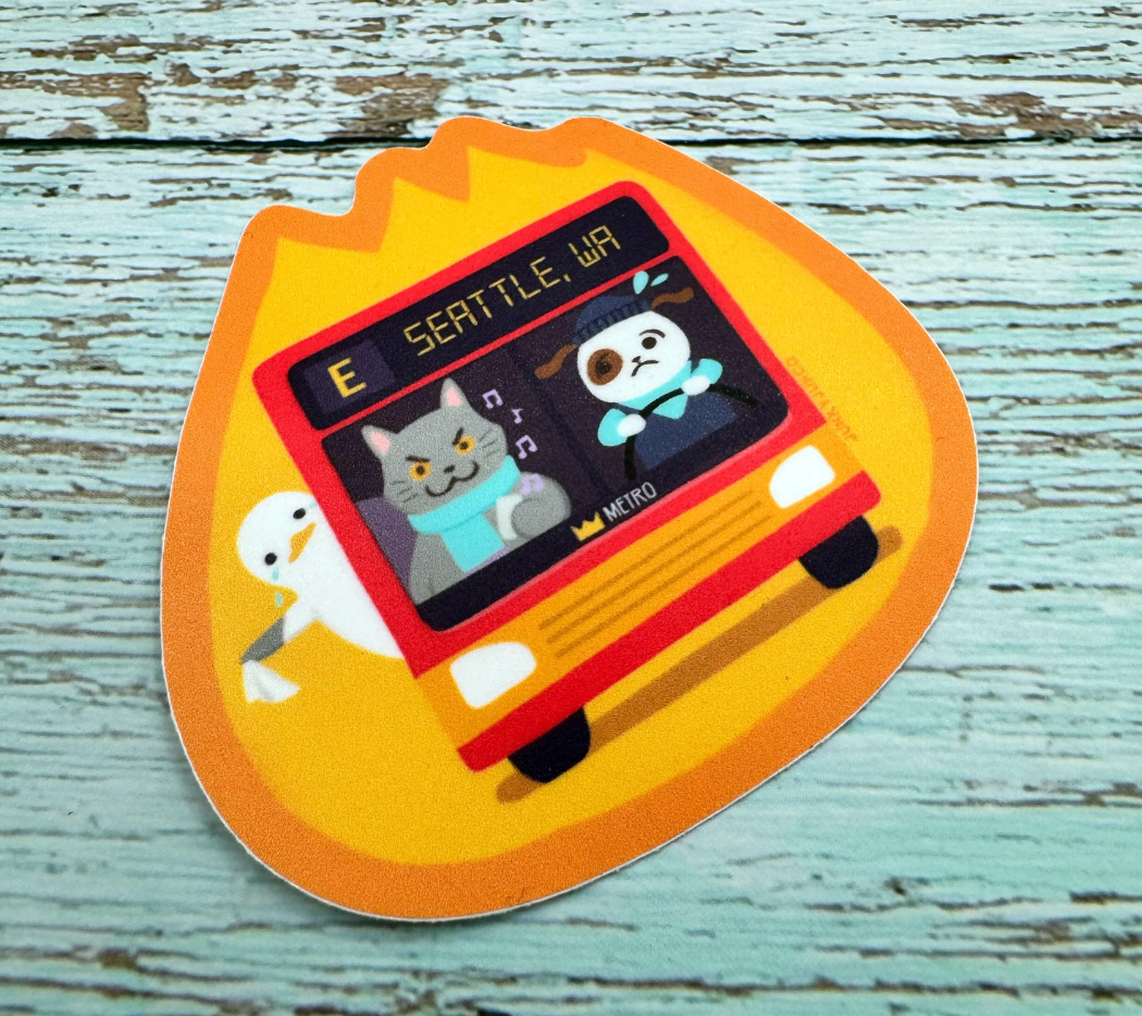Seattle E Bus Line Sticker