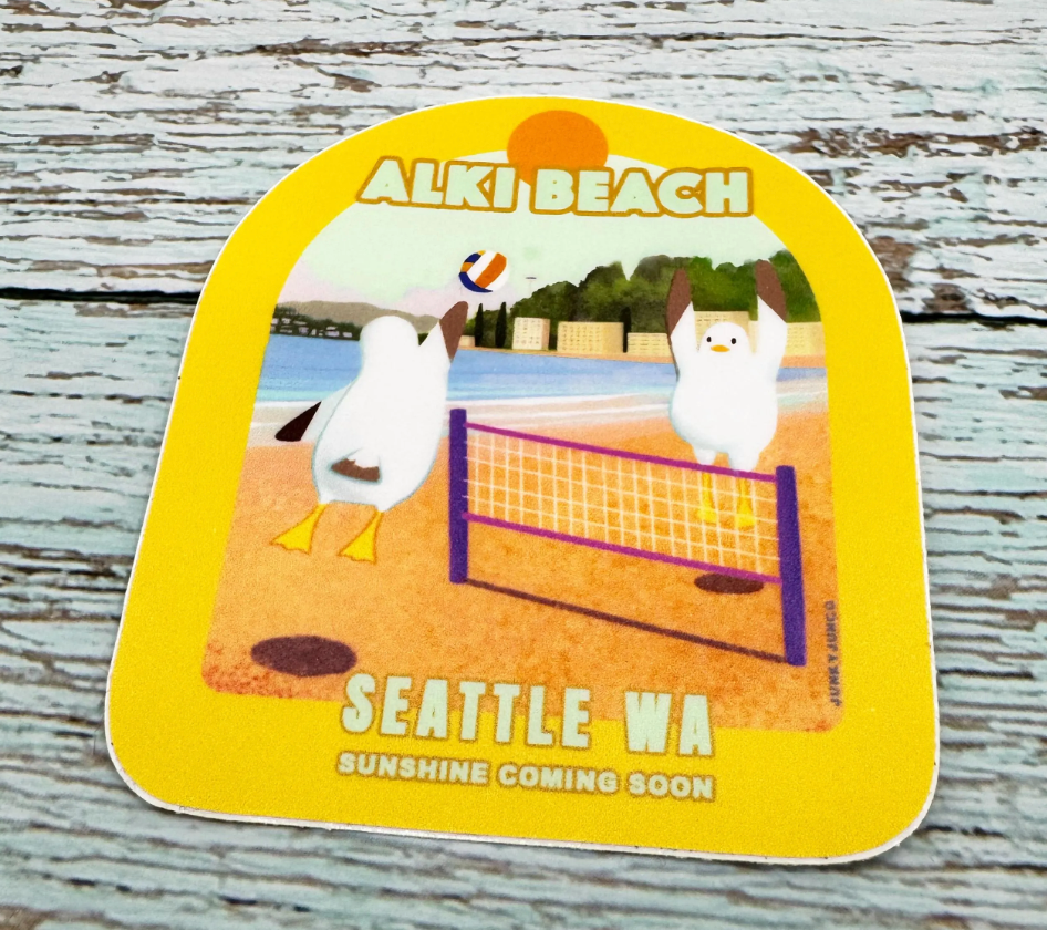 Alki Beach Sticker