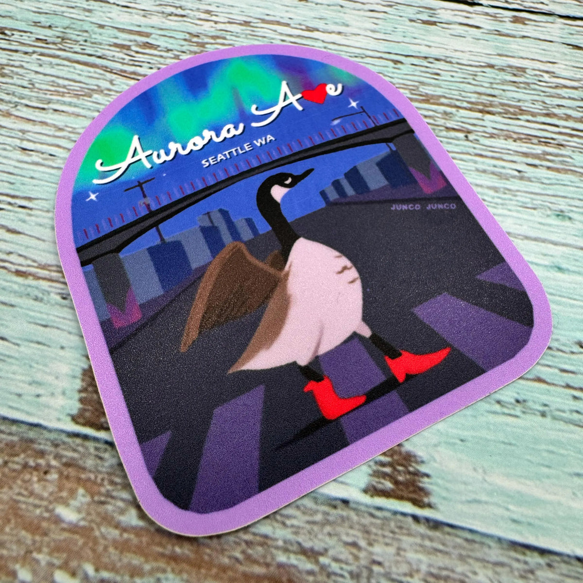 Aurora Ave Sticker