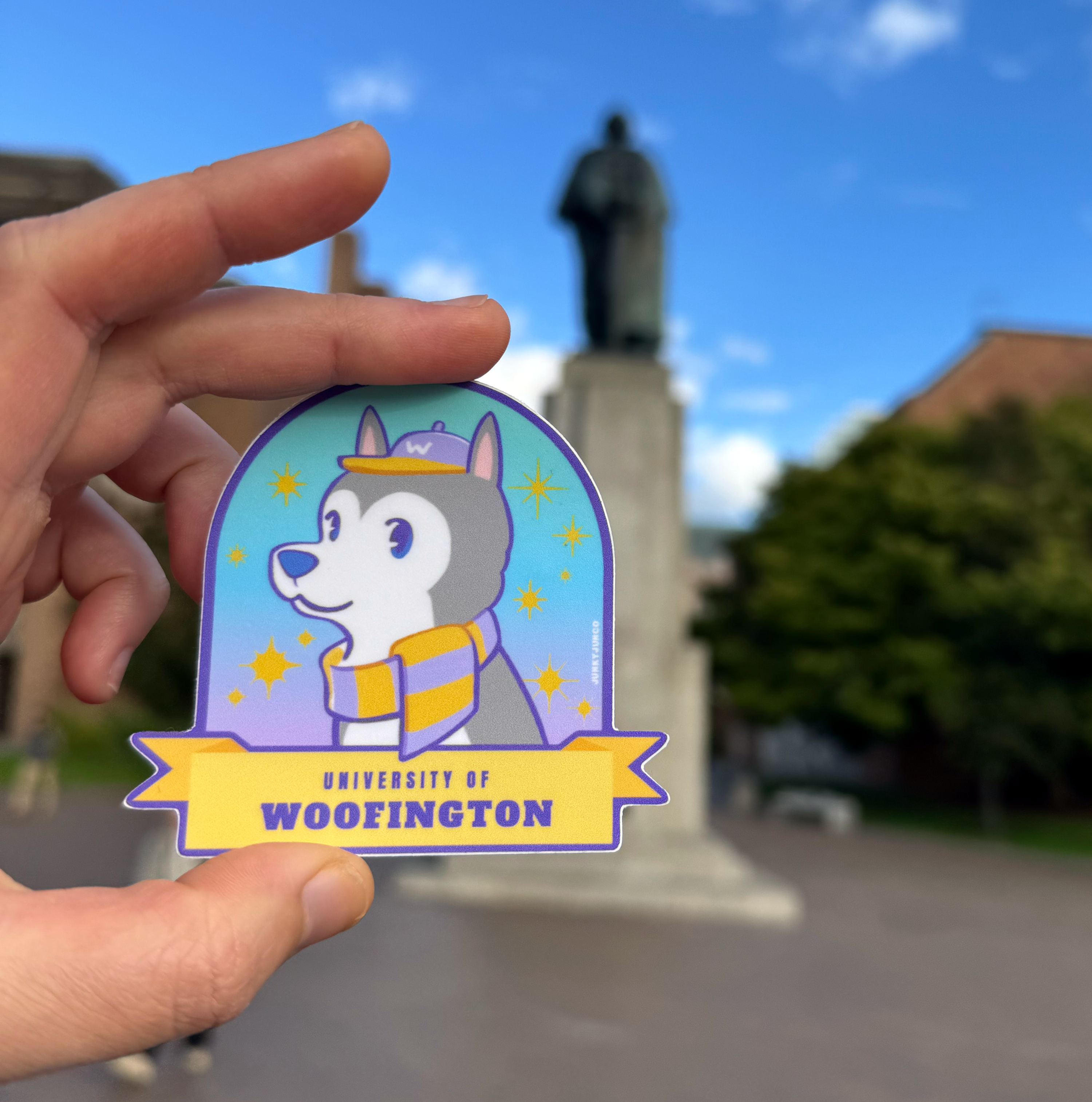University of Woofington Sticker